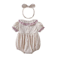 Load image into Gallery viewer, Baby Girls Flower Print Rompers Wholesale 23021330
