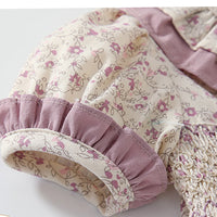 Load image into Gallery viewer, Baby Girls Flower Print Rompers Wholesale 23021330
