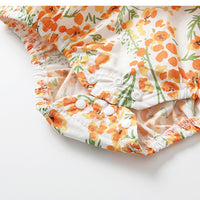 Load image into Gallery viewer, Baby Girls Flower Print Rompers Wholesale 230213323
