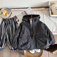 Load image into Gallery viewer, Baby Kid Boys Solid Color Jackets Outwears Wholesale 230213337
