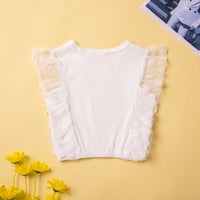 Load image into Gallery viewer, 2 Pieces Set Baby Kid Girls Solid Color Polka dots Tank Tops And Flower Print Shorts Wholesale 230213346
