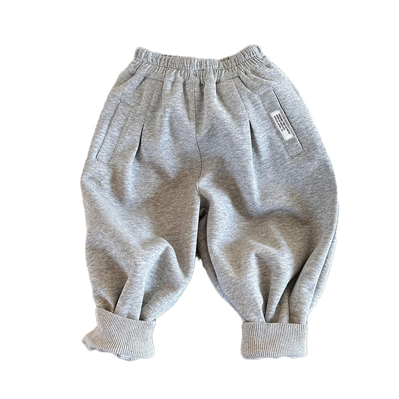 Baby Kid Unisex Solid Color Pants Wholesale 230213382
