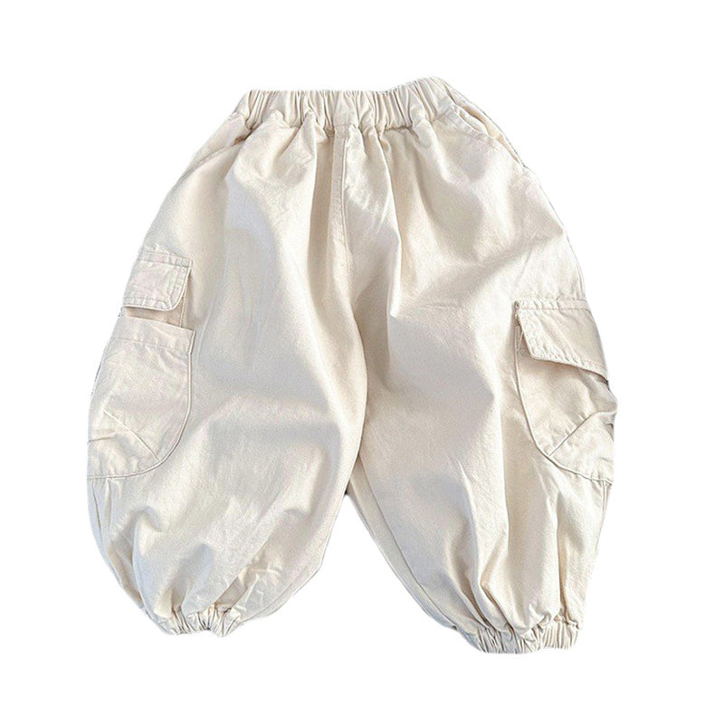 Baby Kid Unisex Solid Color Pants Wholesale 230213396