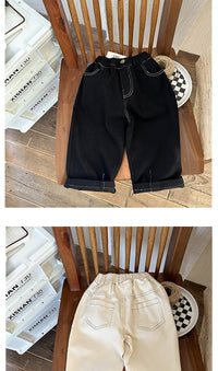Load image into Gallery viewer, Baby Kid Unisex Solid Color Pants Wholesale 230213400
