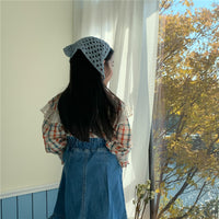 Load image into Gallery viewer, Baby Kid Girls Checked Lace Shirts Wholesale 230213412
