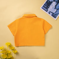 Load image into Gallery viewer, 2 Pieces Set Baby Kid Girls Solid Color Tops And Shorts Wholesale 230213423
