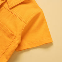 Load image into Gallery viewer, 2 Pieces Set Baby Kid Girls Solid Color Tops And Shorts Wholesale 230213423
