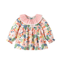 Load image into Gallery viewer, 3 Pieces Set Baby Kid Girls Flower Print Tops And Solid Color Shorts And Bow Headwear Wholesale 230213499
