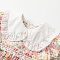 Load image into Gallery viewer, Baby Girls Flower Print Rompers Wholesale 230213517
