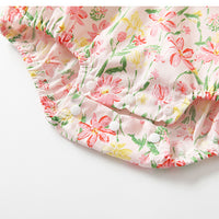 Load image into Gallery viewer, Baby Girls Flower Print Rompers Wholesale 230213517
