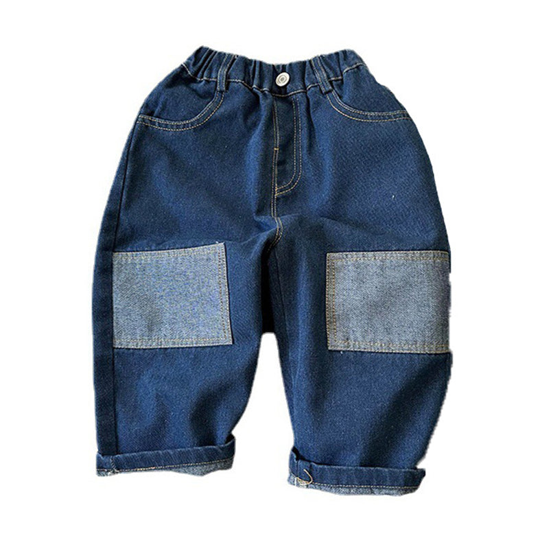 Baby Kid Boys Color-blocking Pants Jeans Wholesale 230213522