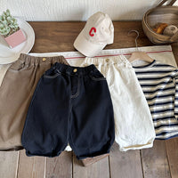 Load image into Gallery viewer, Baby Kid Unisex Solid Color Pants Wholesale 230213532
