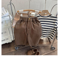 Load image into Gallery viewer, Baby Kid Unisex Solid Color Pants Wholesale 230213532
