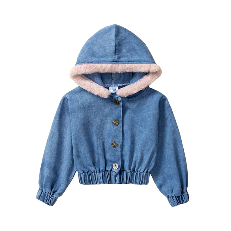 Baby Kid Girls Solid Color Jackets Outwears Wholesale 23021354