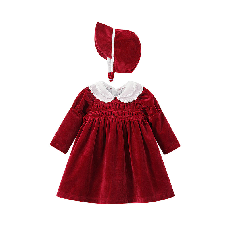 Baby Kid Girls Solid Color Birthday Dresses Wholesale 23021395