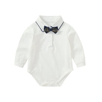 Load image into Gallery viewer, 3 Pieces Set Baby Boys Dressy Bow Rompers Checked Vests Waistcoats And Pants Wholesale 23021397
