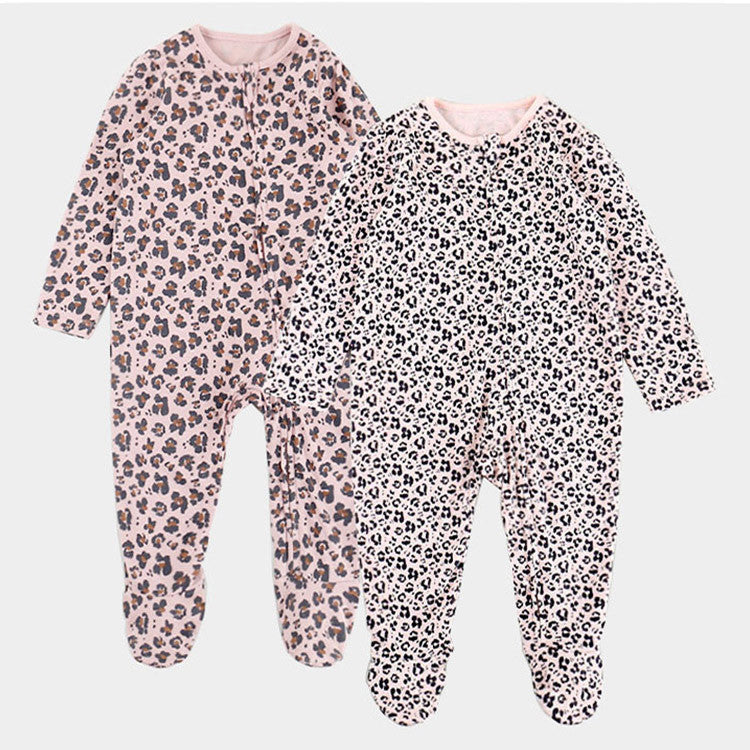 Baby Unisex Leopard print Jumpsuits Wholesale 23021610