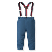 Load image into Gallery viewer, 2 Pieces Set Baby Kid Boys Striped Bow Shirts And Solid Color Jumpsuits Wholesale 230216102
