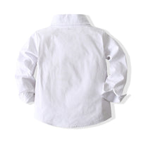 Load image into Gallery viewer, 2 Pieces Set Baby Kid Boys Birthday Party Bow Shirts And Solid Color Jumpsuits Wholesale 23021612
