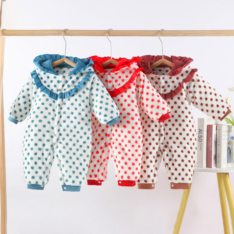 Baby Unisex Polka dots Jumpsuits Wholesale 230216124