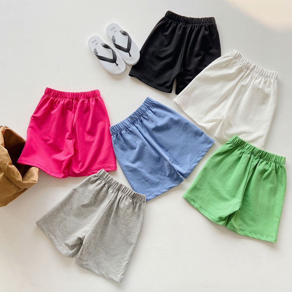 Baby Kid Unisex Solid Color Shorts Wholesale 230216128