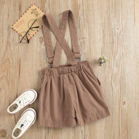 Load image into Gallery viewer, 2 Pieces Set Baby Kid Girls Solid Color Tops And Rompers Wholesale 23021613
