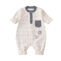 Load image into Gallery viewer, Baby Unisex Striped Letters Jumpsuits Wholesale 23021614
