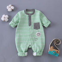 Load image into Gallery viewer, Baby Unisex Striped Letters Jumpsuits Wholesale 23021614
