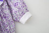 Load image into Gallery viewer, Baby Girls Flower Bow Print Rompers Wholesale 230216147
