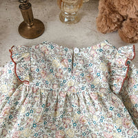 Load image into Gallery viewer, 2 Pieces Set Baby Girls Flower Print Dresses And Shorts Wholesale 230216151
