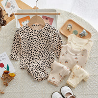 Load image into Gallery viewer, 2 Pieces Set Baby Kid Unisex Polka dots Print Tops And Pants Wholesale 230216153
