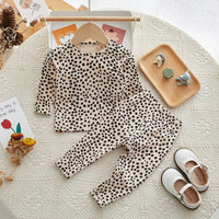 Load image into Gallery viewer, 2 Pieces Set Baby Kid Unisex Polka dots Print Tops And Pants Wholesale 230216153
