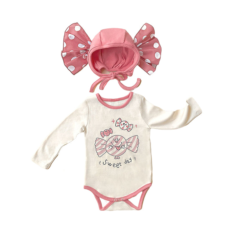 Baby Girls Cartoon Print Rompers Wholesale 230216171