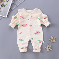 Load image into Gallery viewer, Baby Girls Print Jumpsuits Wholesale 23021618
