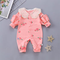 Load image into Gallery viewer, Baby Girls Print Jumpsuits Wholesale 23021618

