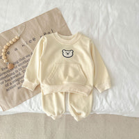 Load image into Gallery viewer, 2 Pieces Set Baby Unisex Striped Animals Cartoon Hoodies Sweatshirts And Pants Wholesale 230216193
