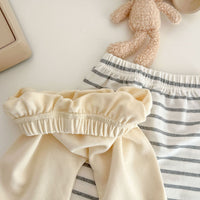 Load image into Gallery viewer, 2 Pieces Set Baby Unisex Striped Animals Cartoon Hoodies Sweatshirts And Pants Wholesale 230216193
