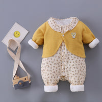 Load image into Gallery viewer, Baby Girls Flower Print Jumpsuits Wholesale 23021621
