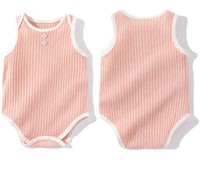 Load image into Gallery viewer, Baby Girls Solid Color Cardigan And Rompers Wholesale 230216212
