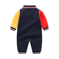 Load image into Gallery viewer, Baby Boys Color-blocking Dinosaur Jumpsuits Wholesale 23021625
