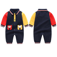 Load image into Gallery viewer, Baby Boys Color-blocking Dinosaur Jumpsuits Wholesale 23021625
