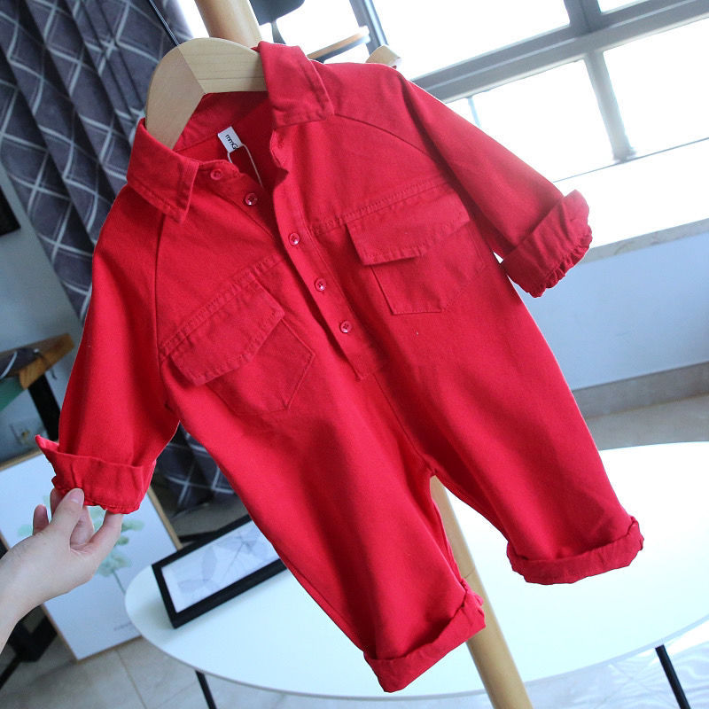 Baby Unisex Solid Color Jumpsuits Wholesale 23021628