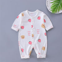 Load image into Gallery viewer, Baby Unisex Striped Cartoon Print Jumpsuits Wholesale 23021632
