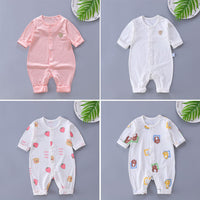 Load image into Gallery viewer, Baby Unisex Striped Cartoon Print Jumpsuits Wholesale 23021632
