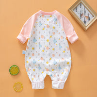 Load image into Gallery viewer, Baby Girls Color-blocking Print Jumpsuits Wholesale 23021639
