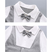 Load image into Gallery viewer, Baby Boys Color-blocking Bow Jumpsuits Wholesale 23021640
