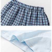 Load image into Gallery viewer, 2 Pieces Set Baby Kid Boys Checked Polo Shirts And Shorts Wholesale 23021642
