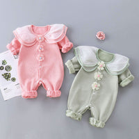Load image into Gallery viewer, Baby Girls Flower Jumpsuits Wholesale 23021656
