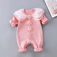 Load image into Gallery viewer, Baby Girls Flower Jumpsuits Wholesale 23021656
