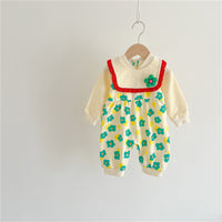 Load image into Gallery viewer, Baby Girls Flower Print Jumpsuits Wholesale 23021665
